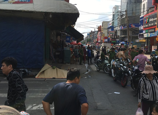 Hiện trường vụ tai nạn.