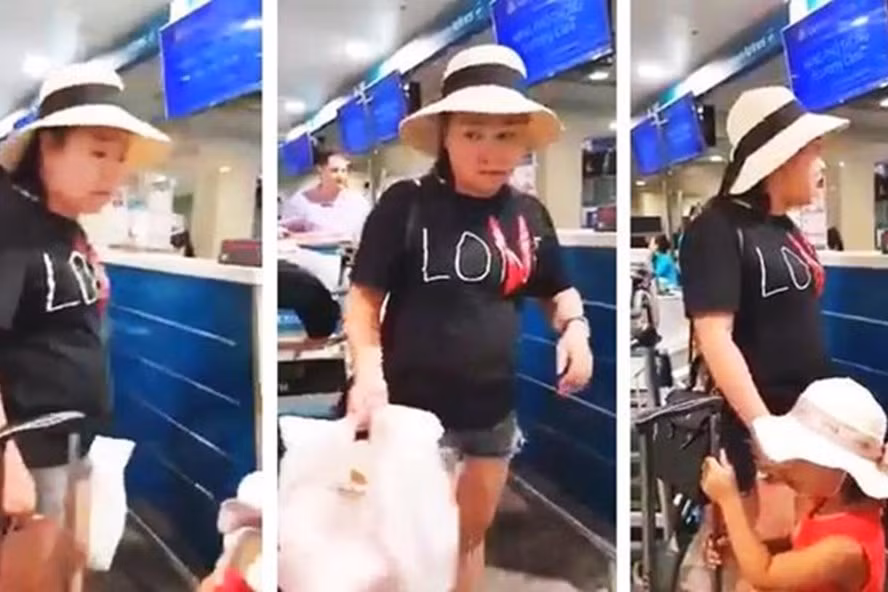 Hầu hết người xem clip phẫn nộ với cách hành xử kiểu chợ búa, nói chuyện thiếu văn hóa và già mồm của Lê Thị Hiền dù đang đi cùng con gái nhỏ.