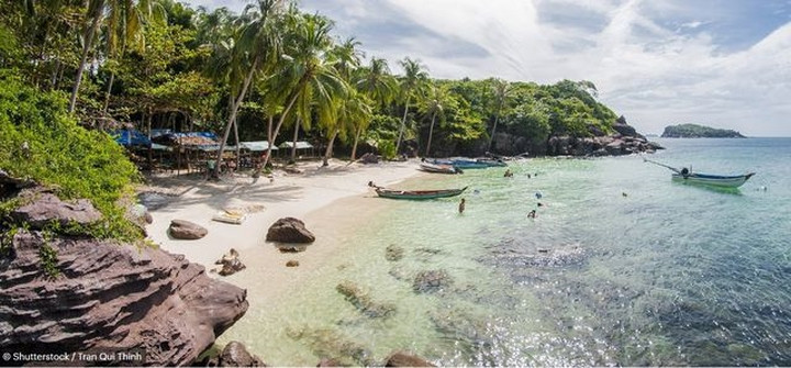 Bãi biển tuyệt đẹp của đảo Phú Quốc.