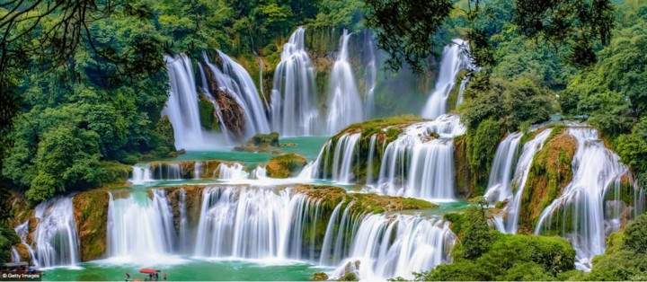 Thác Bản Giốc, tỉnh Cao Bằng, đẹp như tiên cảnh.