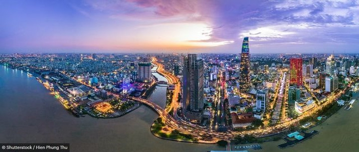 Cảnh đẹp tuyệt vời của thành phố Hồ Chí Minh chụp từ flycam.