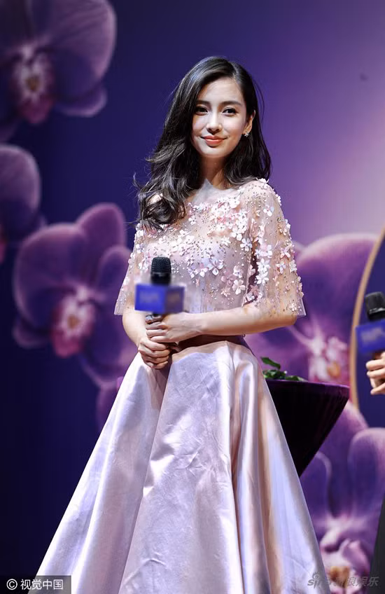 Lấy được người chồng vừa điển trai, giàu có, nổi tiếng lại chiều chuộng mình, Angelababy được ví như nàng lọ lem của showbiz Hoa ngữ. (Ảnh: Sina)