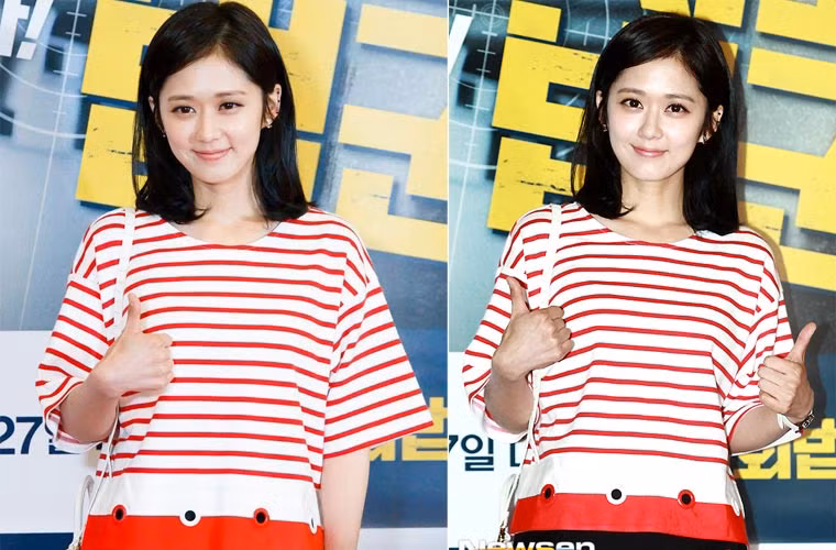 Càng ăn mặc giản dị, Jang Na Ra lại càng trẻ. Trông cô như một nữ sinh chứ không phải phụ nữ đã 36 xuân xanh.