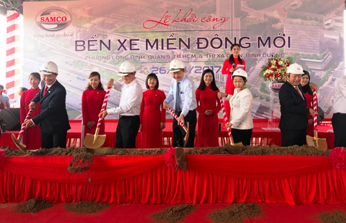 Cuối tháng 4/2017, SAMCO tổ chức lễ khởi công rầm rộ và cam kết hoàn thành giai đoạn 1 vào tháng 12/2017.