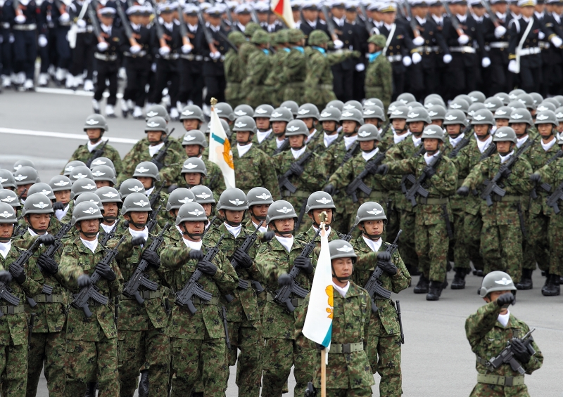 Các đơn vị lính tinh nhuệ được Nhật tổ chức như một đội quân chính quy, hiện đại. Nguồn ảnh: Japnews.