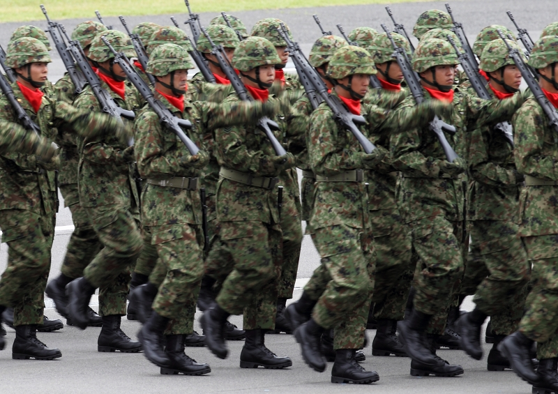 Mặc dù trên lý thuyết đây không phải là một lực lượng quân đội nhưng sức mạnh quân sự của Nhật cũng đã từng đứng thứ 4 trên thế giới theo bảng xếp hạng hồi năm 2015. Nguồn ảnh: Japnews.