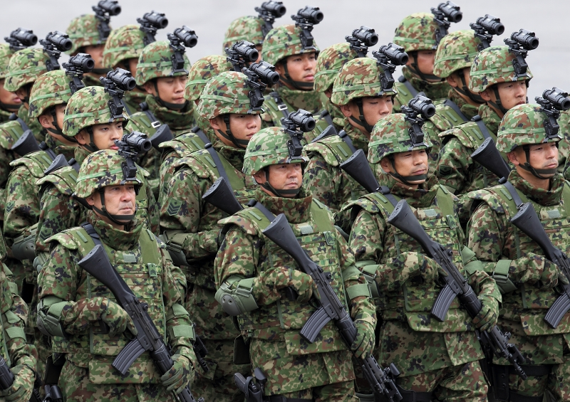 Lính thuỷ quân lục chiến Nhật Bản trong biên chế của Lực lượng Phòng vệ Biển Nhật Bản. Nguồn ảnh: Japnews.