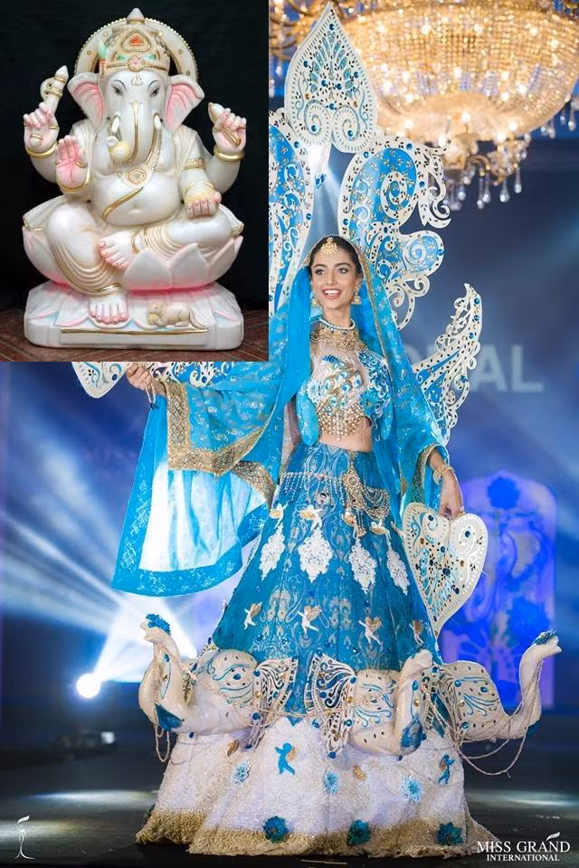 Dàn quốc phục "dị" có ý nghĩa, áo dài VN của Phương Nga cũng vậy - Hình 3 Dan quoc phuc