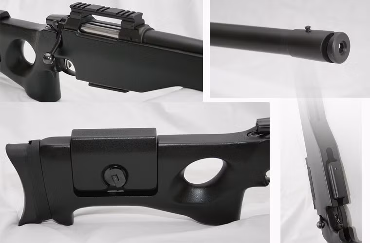 Phần ốp tỳ vai của súng bắn tỉa CZ 750 có khả năng điều chỉnh được độ cao, giúp từng xạ thủ với từng khổ người có thể sự dụng hiệu quả được khẩu súng này. Do súng bắn tỉa đòi hỏi độ chính xác cao nên sự thoải mái của xạ thủ là điều tối quan trọng cần được cân nhắc trong việc thiết kế súng. Nguồn ảnh: Guntech.