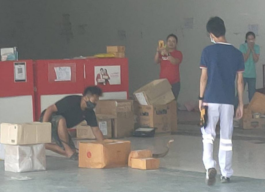 Ran ho mang chua duoc phat hien trong gui chuyen phat nhanh