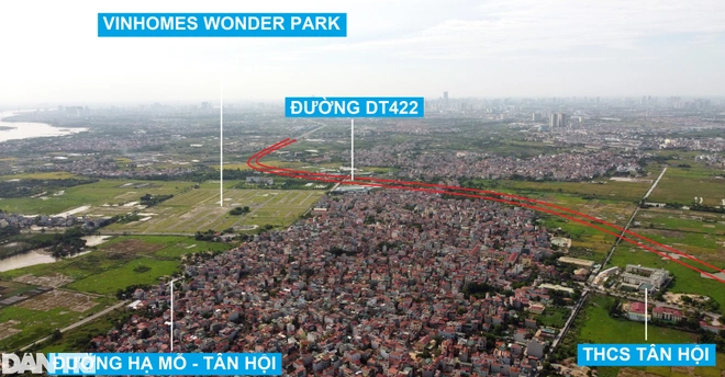 Gần với tuyến đường Tây Thăng Long và The Phoenix Garden là dự án Vinhomes Wonder Park thuộc xã Tân Hội.