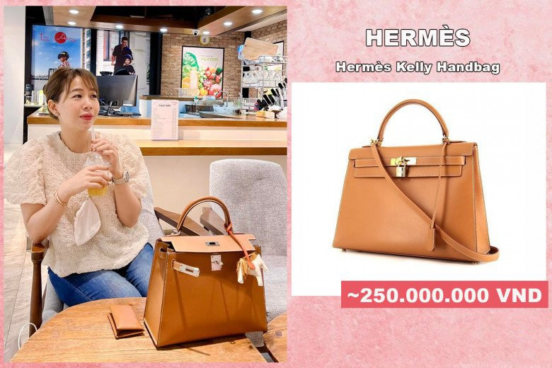 Gây choáng ngợp nhất có lẽ phải kể đến bộ sưu tập túi hiệu của cô. Bà mẹ một con tuy không mua sắm ồ ạt, nhưng cũng sở hữu không ít những mẫu túi đắt đỏ xa xỉ bậc nhất. Ưu điểm của Diệp Chi là cô nàng rất biết cách phối hợp phụ kiện hàng hiệu sao cho vừa vặn với set đồ, không bị quá rối mắt.