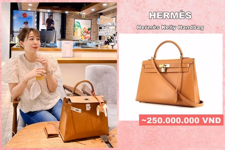 Gây choáng ngợp nhất có lẽ phải kể đến bộ sưu tập túi hiệu của cô. Bà mẹ một con tuy không mua sắm ồ ạt, nhưng cũng sở hữu không ít những mẫu túi đắt đỏ xa xỉ bậc nhất. Ưu điểm của Diệp Chi là cô nàng rất biết cách phối hợp phụ kiện hàng hiệu sao cho vừa vặn với set đồ, không bị quá rối mắt.