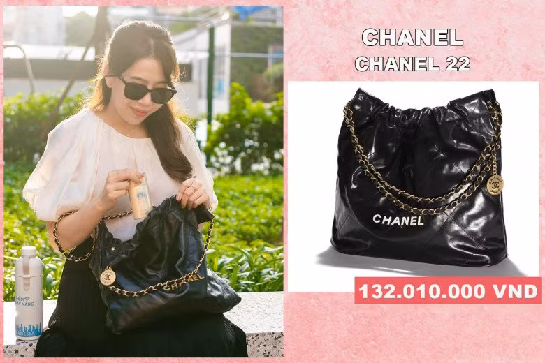 Ton sur ton với áo hồng fuchsia là túi xách Chanel Classic da màu hồng phấn cực kỳ thời thượng. Người đẹp có vẻ ưu ái những size túi vừa và nhỏ để phù hợp với vóc dáng nhỏ nhắn.