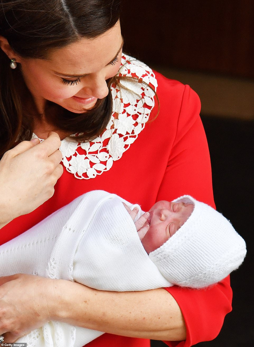 Khuôn mặt đáng yêu của Louis khi mới chào đời.