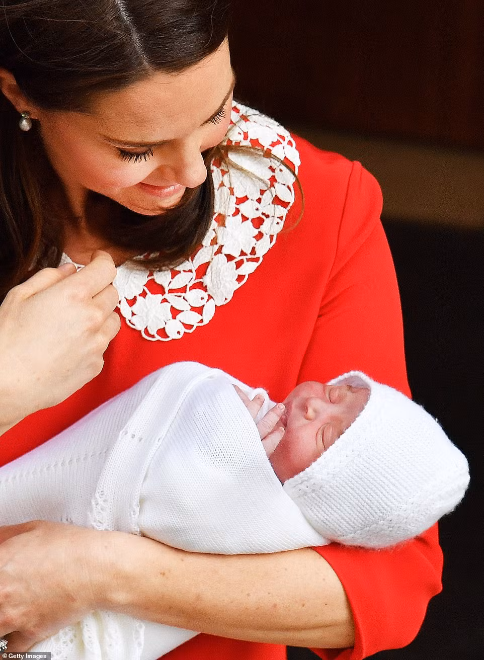 Khuôn mặt đáng yêu của Louis khi mới chào đời.