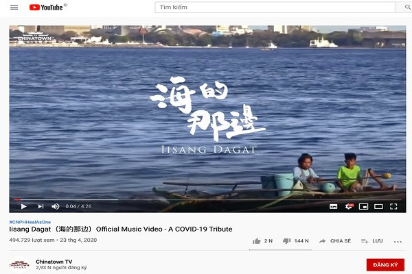 Du luan Philippines phan no voi bai hat long van de Bien Dong cua Trung Quoc