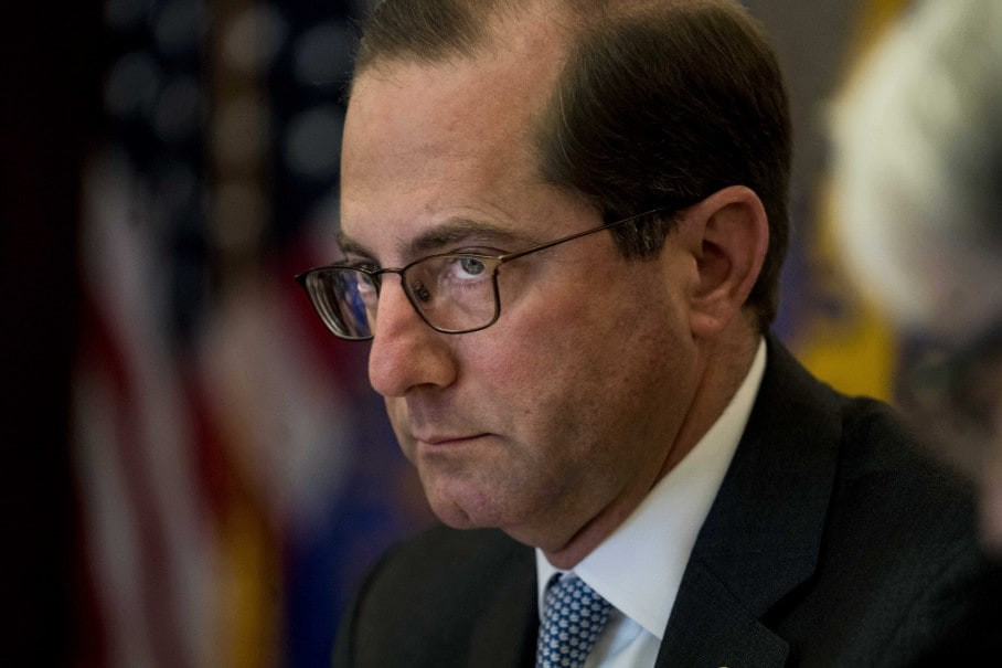 Từ tháng 8/2001, ông Alex Azar giữ vai trò luật sư trưởng trong Bộ Y tế và Dịch vụ Nhân sinh Mỹ. Ảnh: EF.