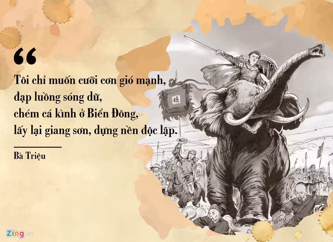Viên tướng nào sang đàn áp khởi nghĩa Bà Triệu? Từ Cửu Chân, cuộc khởi nghĩa nhanh chóng lan ra Giao Chỉ, Cửu Đức, Nhật Nam. Thứ sử Châu Giao bị giết, quan lại đô hộ ở Châu Giao hết sức hoảng sợ. Chính quyền đô hộ đã cử Lục Dận mang 8.000 quân tiếp viện để đàn áp cuộc khởi nghĩa. Ngày 22/2/248, Bà Triệu và nghĩa quân chiến đấu rất dũng cảm nhưng do tương quan lực lượng quá lớn nên thất bại. Cuối cùng, bà lên núi Tùng rút gươm tự vẫn.