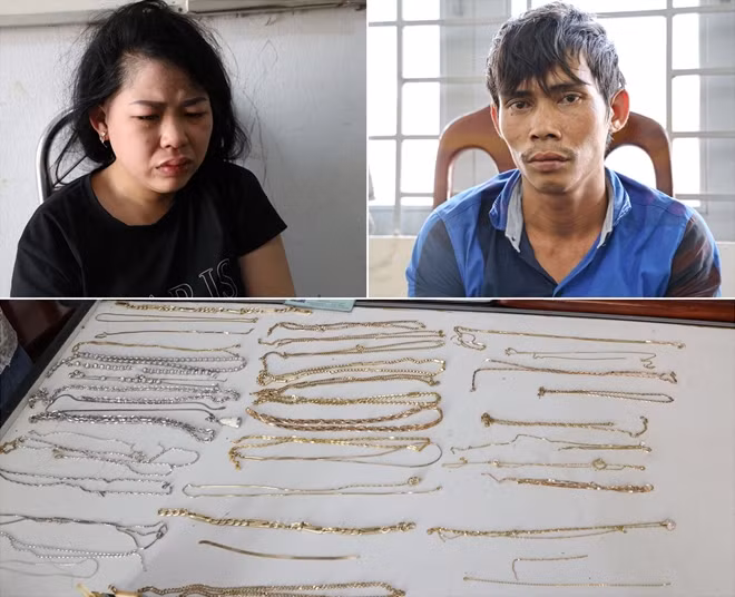  5. Bắt “hot girl” giật và trộm 46 sợi dây chuyền trong Toà thánh. Ngày 4/10, Phòng Cảnh sát hình sự Công an tỉnh Tây Ninh đã bắt giữ Hồ Văn Gập (SN 1986) và Nguyễn Thị Kim Ngân (SN 1991, cùng ngụ An Giang) để điều tra mở rộng về hành vi cướp giật và trộm cắp tài sản. Trước đó, lợi dụng Đại lễ Hội yến Diêu Trì cung của Hội thánh Cao Đài Toà thánh Tây Ninh tập trung đông người để hoạt động móc túi, cướp giật tài sản Tang tvật gồm: 3 điện thoại di động, 7 mặt dây chuyền kim loại màu vàng, 3 mặt dây chuyền kim loại màu trắng, 30 sợi dây chuyền kim loại màu vàng cùng 16 sợi dây chuyền kim loại màu trắng.