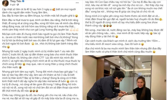 Thuy Tien “khoe” quyen gop duoc 40 ty dong, tiet lo phan ung cua Cong Vinh