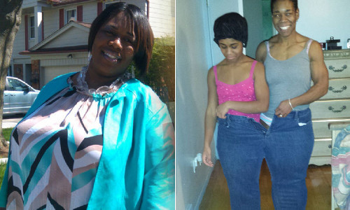  Sherlonda giảm 81kg. Cô giảm cân bằng cách tập thể dục, ăn nhiều hoa quả, rau xanh, thịt gà và uống nhiều nước 