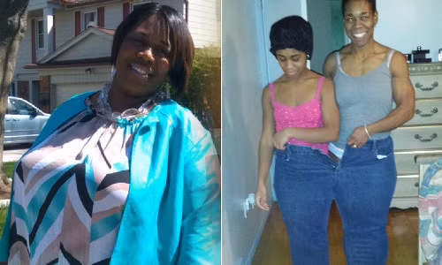  Sherlonda giảm 81kg. Cô giảm cân bằng cách tập thể dục, ăn nhiều hoa quả, rau xanh, thịt gà và uống nhiều nước 