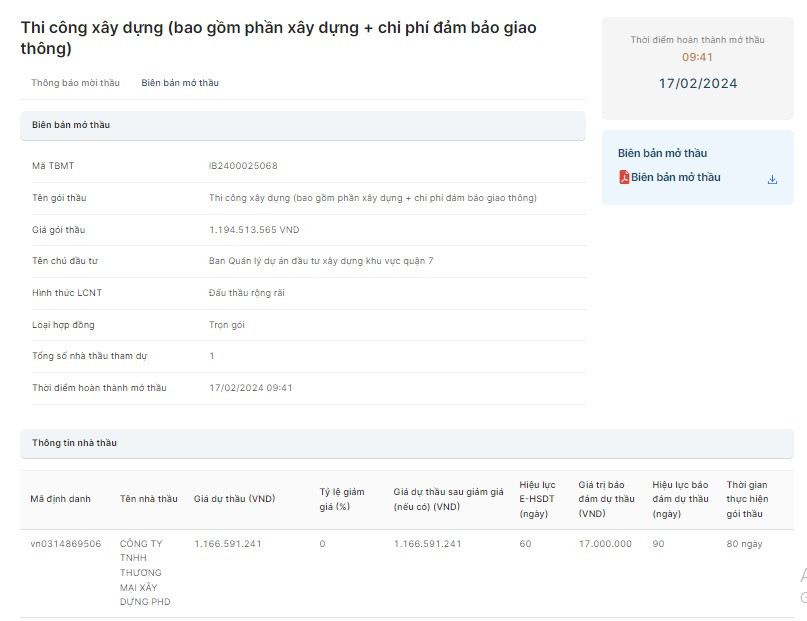 Doanh nghiệp nào sẽ trúng gói thầu chống ngập tại quận 7 Doanh nghiep nao se trung goi thau chong ngap tai quan 7