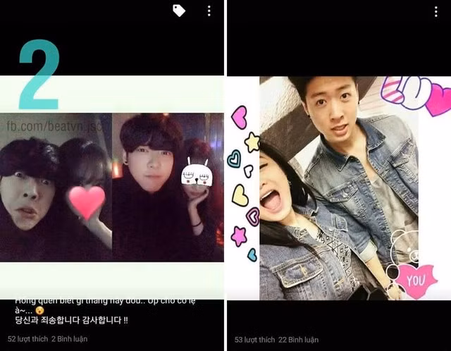 Tuy nhiên, sự khác nhau về khuôn mặt, dáng vẻ của các nhân vật trong nhiều bức ảnh mà D.V chia sẻ đã khiến dân mạng sinh nghi. Chỉ bằng một vài thao tác tìm kiếm đơn giản, dân mạng phát hiện D.V chuyên sử dụng những hình ảnh của các cặp đôi Hàn Quốc, che mặt nhân vật nữ và nhận chàng trai trong ảnh là người yêu mình.