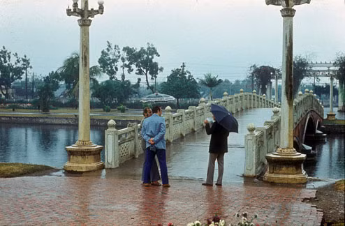 Công viên Thống Nhất một ngày mưa.