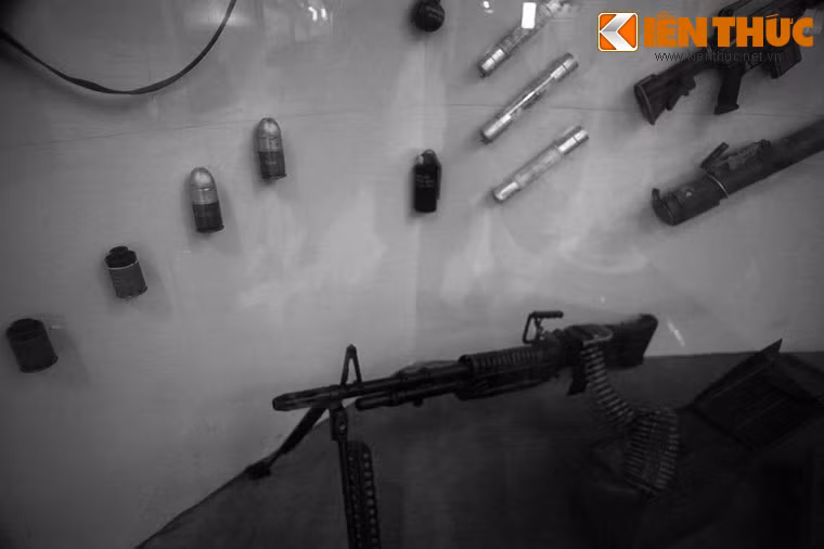 Các loại vũ khí lính Mỹ sử dụng trong vụ thảm sát Sơn Mỹ.