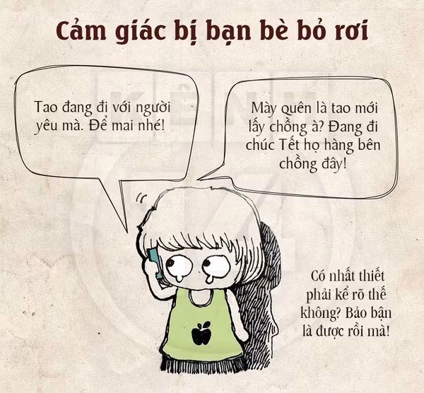 Bạn bè lần lượt có người yêu, dẫn "gấu" ra mắt, cười đùa vui vẻ, trong khi bạn vẫn lủi thủi một mình.