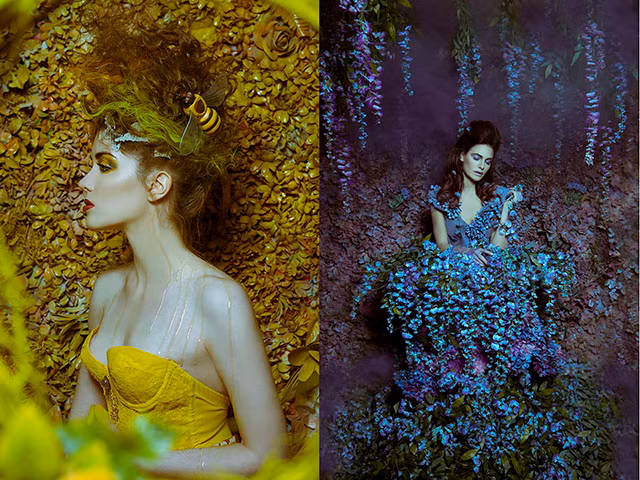 Hiếm ai có thể tưởng tượng được, những bức ảnh tuyệt vời như thế này được tạo cảnh từ chính chiếc gác nhỏ của người nghệ sỹ. "Tạo dựng cảnh trong khu vườn là cả nghệ thuật của sự sắp đặt" Majic chia sẻ. Được biết, mỗi tháng nghệ sỹ nhiếp ảnh sử dụng lại toàn bộ các phụ kiện để tạo ra những cảnh mới và các tiên nữ mới.