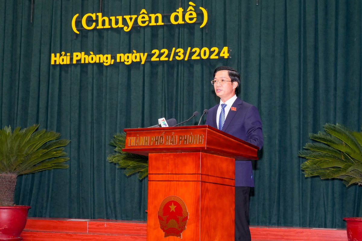 Khai mac Ky hop thu 14 HDND TP Hai Phong-Hinh-2