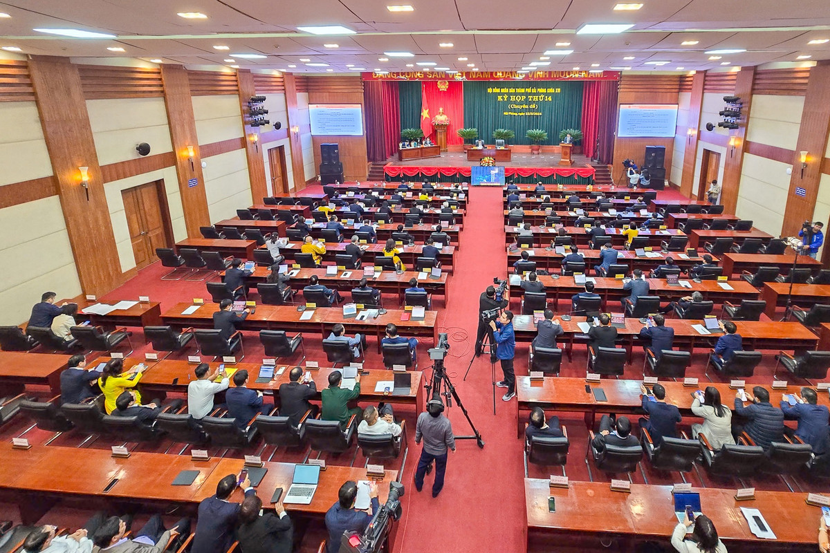 Khai mac Ky hop thu 14 HDND TP Hai Phong