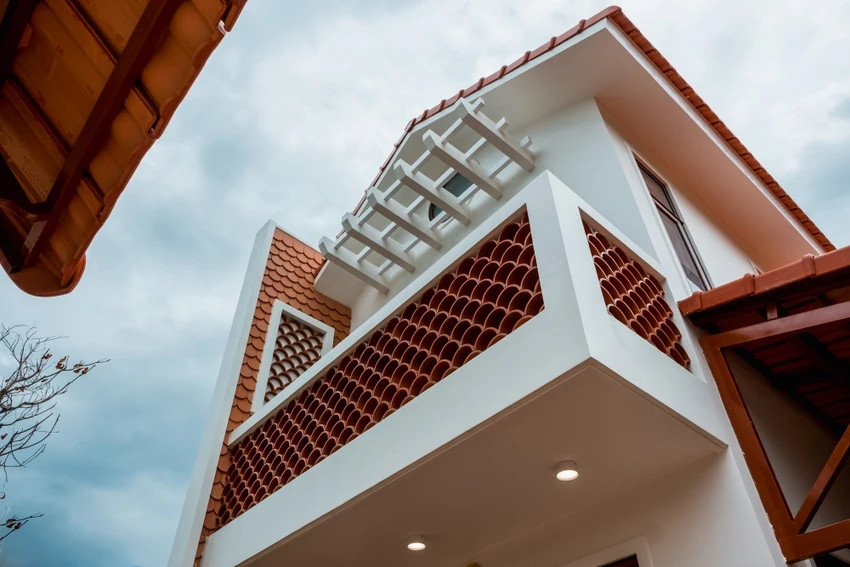 Ngoi nha hien dai voi cam hung tu gach nung truyen thong-Hinh-2