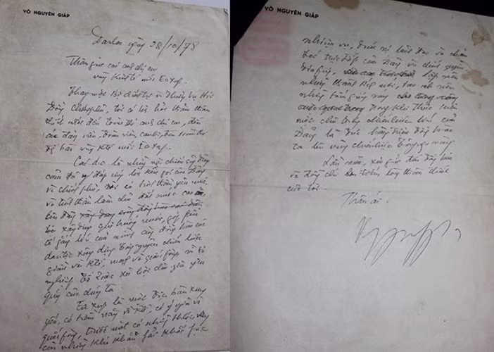 Bút tích của Đại tướng gửi đồng bào Ea Súp.