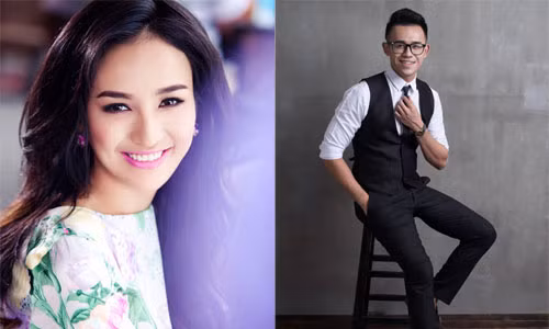 Hoa hậu Ngọc Diễm và MC Đức Bảo. Ảnh: BTC cung cấp