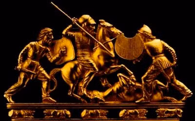 Trong những cuộc chiến với kẻ thù, chiến binh Scythia chiến đấu dũng mãnh, gan dạ.