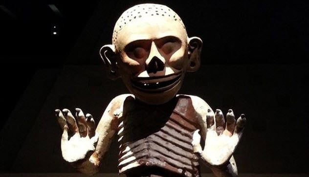 Mictlantecuhtli - vị thần cai quản địa ngục được người dân Aztec tôn sùng và thờ cúng.