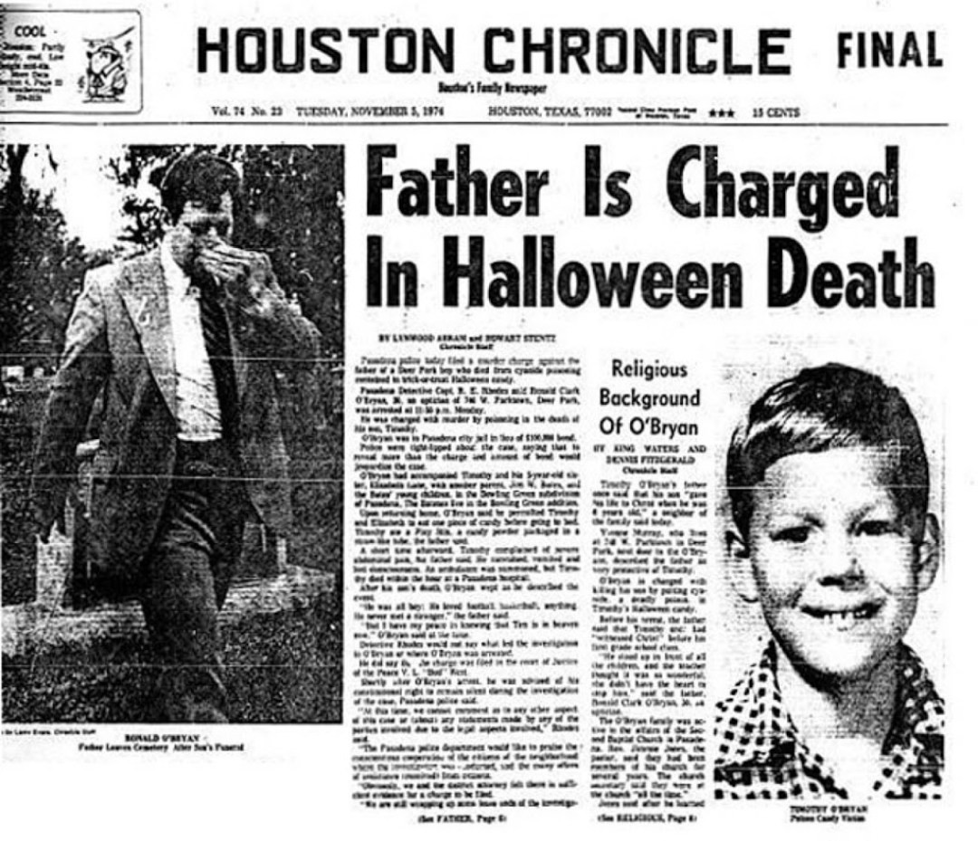 Trước cái chết của cậu bé Timothy, nhiều gia đình mang theo số kẹo mà con cái của họ được cho đến trình báo cảnh sát vì lo sợ chúng cũng bị tẩm thuốc độc.