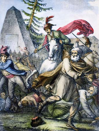 Nhiều nơi trong thành phố Novgorod nhuốm màu đỏ bởi máu của các nạn nhân bị giết hại một cách tàn độc.