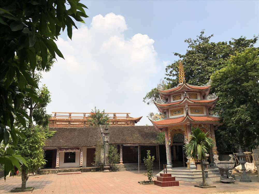 Một góc sân Vĩnh Phúc tự.