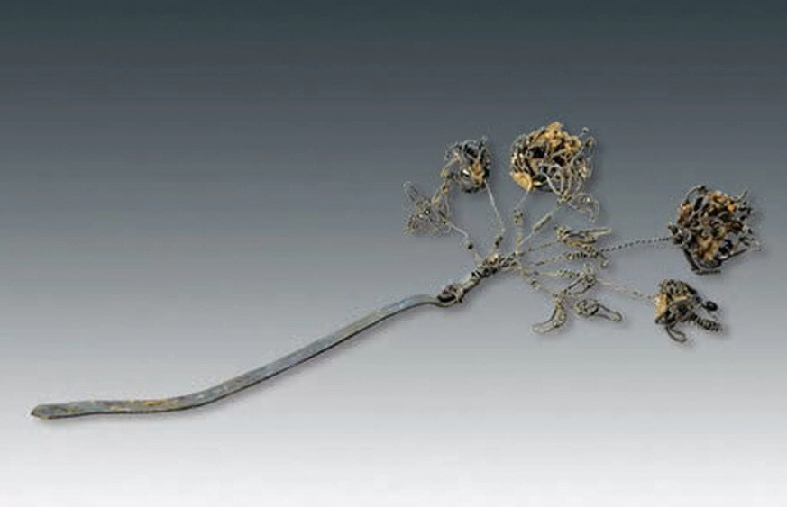 200 đồng xu bằng đồng được tìm thấy ở đáy quan tài. Căn cứ vào điều này, các chuyên gia nhận định "Đại phu nhân" qua đời trước năm 1100.