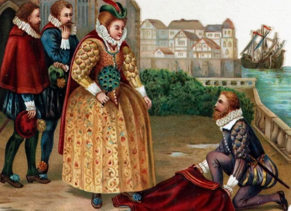 Nhận được sự tin tưởng của Nữ hoàng Elizabeth, nhà thám hiểm Raleigh được giao trọng trách khám phá "Vùng đất mới" ở châu Mỹ. Ông đã cho thành lập vùng lãnh thổ Virginia.