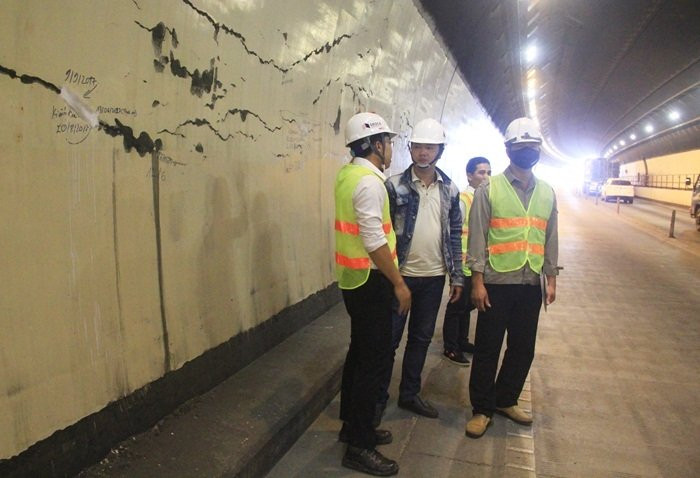 Don vi khai thac no dam dia, ham Hai Van nguy co bi cat dien