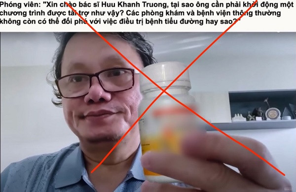 Bi gia mao de quang cao thuoc, BS Truong Huu Khanh nhan 