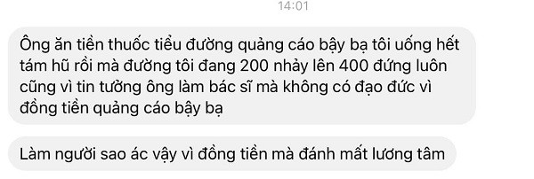 Bi gia mao de quang cao thuoc, BS Truong Huu Khanh nhan 