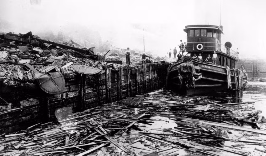 Du khách được phép lên đỉnh ngọn đuốc tham quan cho tới năm 1916 khi một vụ nổ lớn ở đảo Black Tom, New York, xảy ra. Vụ nổ đã khiến phần cánh tay và ngọn đuốc bị hư hại. Và cho đến nay, phần đuốc của bức tượng nổi tiếng vẫn bị đóng cửa.