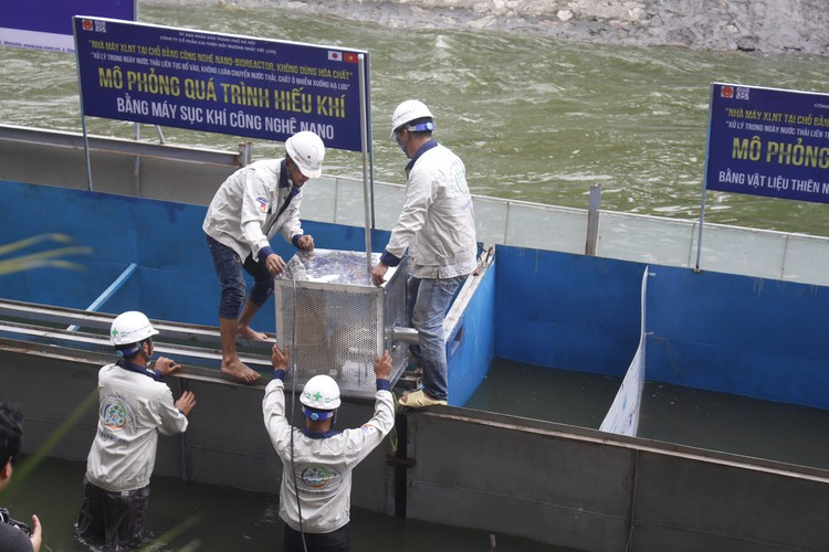 Trước đó, vào ngày 16/5 Công ty (JVE) đã khởi công dự án thí điểm làm sạch một đoạn sông Tô Lịch và một góc hồ Tây (Hà Nội) bằng công nghệ Nano của Nhật Bản nhằm xử lý nước sông bị ô nhiễm trầm trọng.